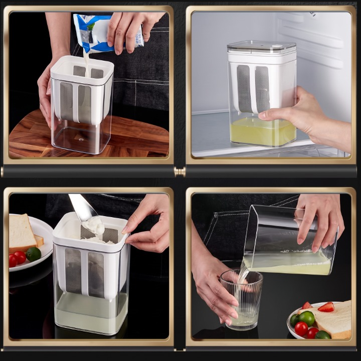 Elegant Greek Yogurt Strainer Container 1100ML