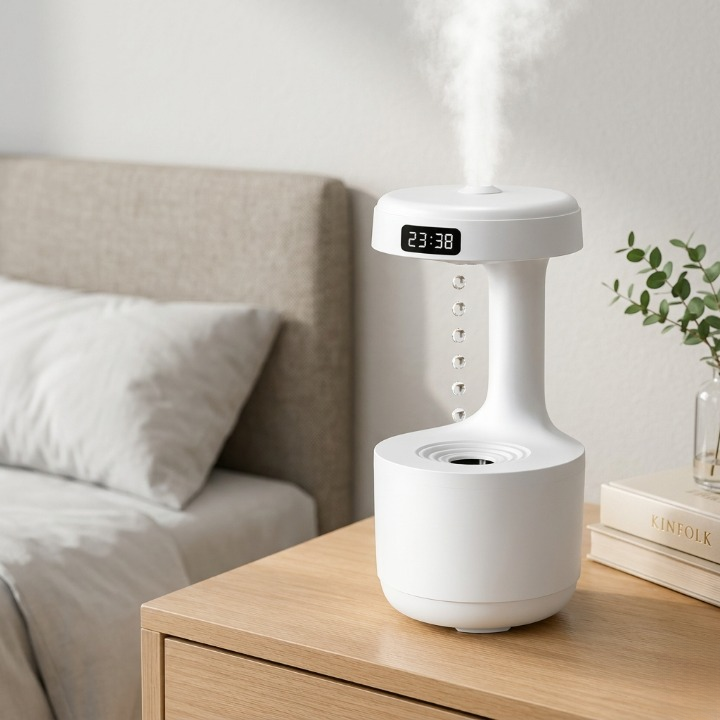 Anti Gravity Air Humidifier With LED Display