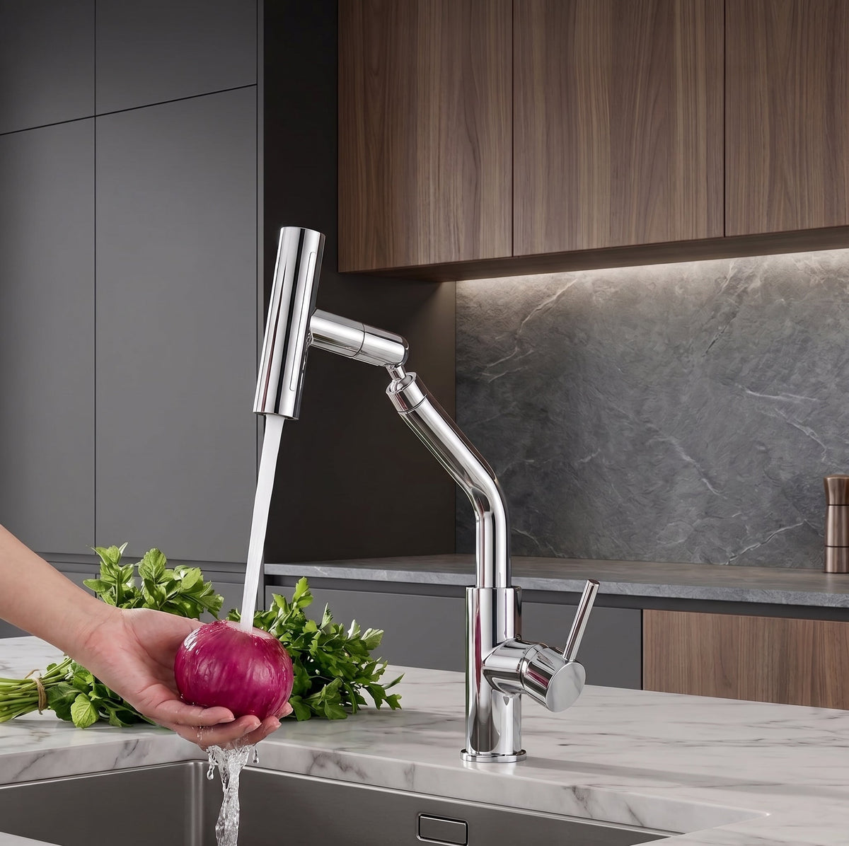 4 In 1 Adjustable Sink Faucet
