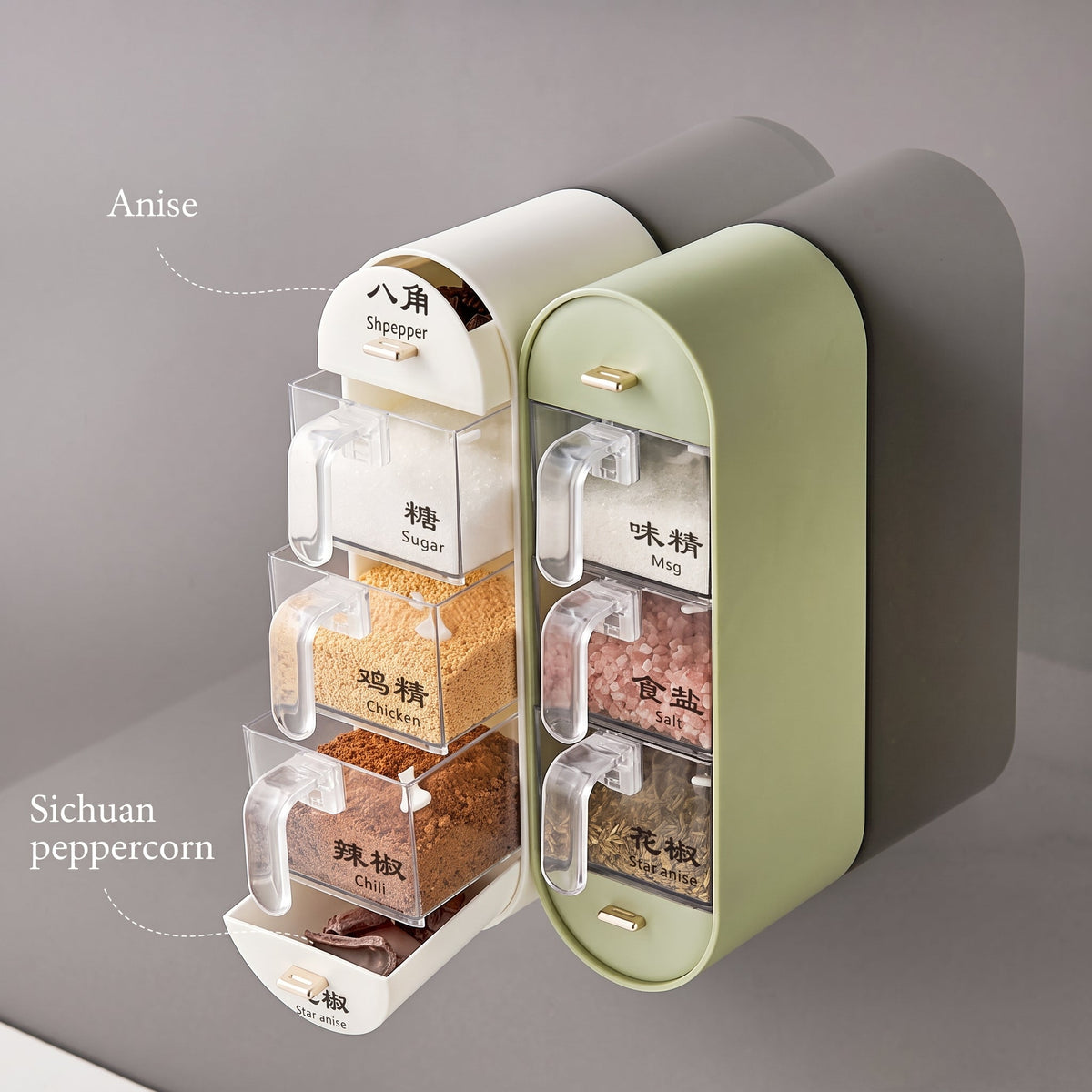 Multi-Layer Seasoning Storage Rack