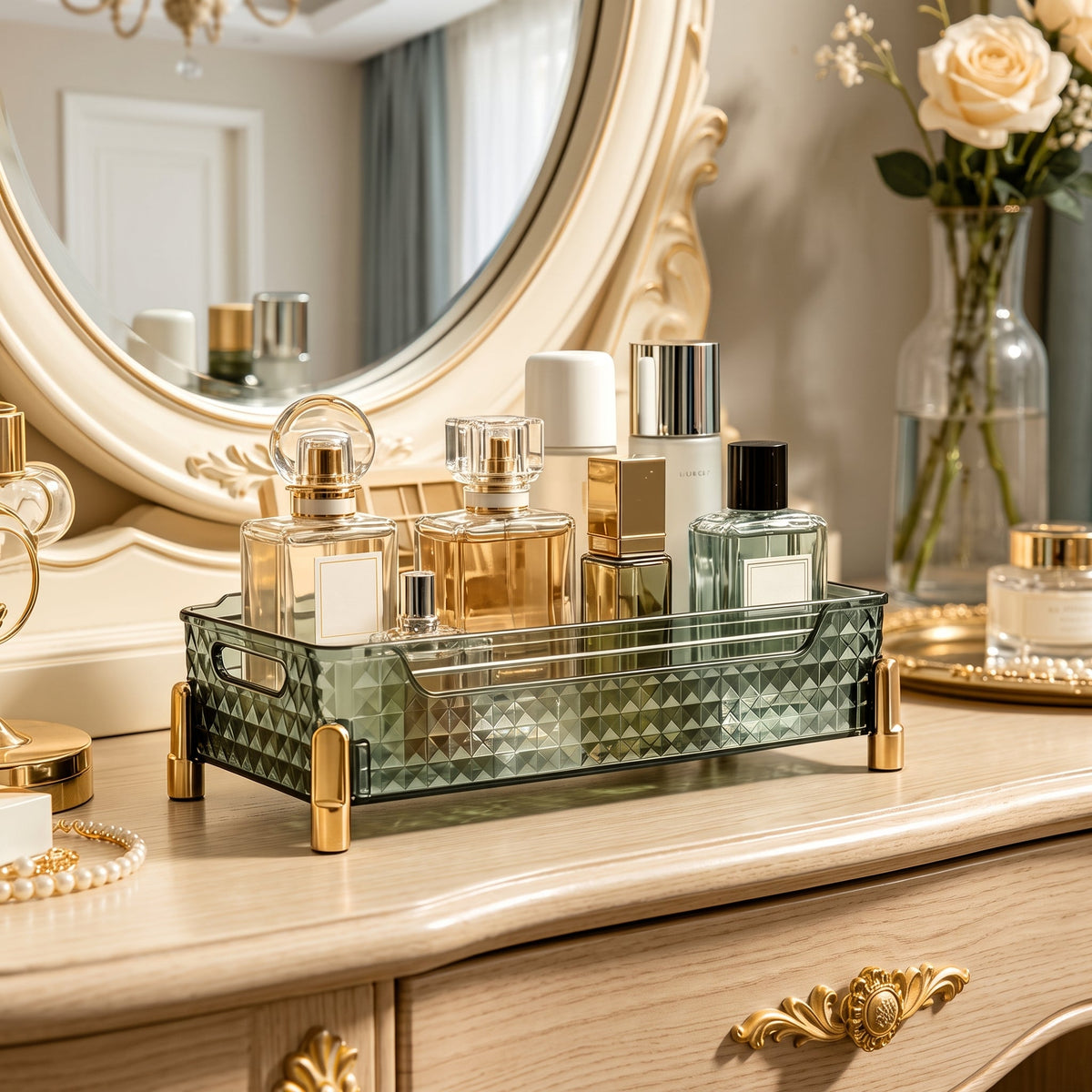 Luxury Acrylic Glacier Makeup Organizer