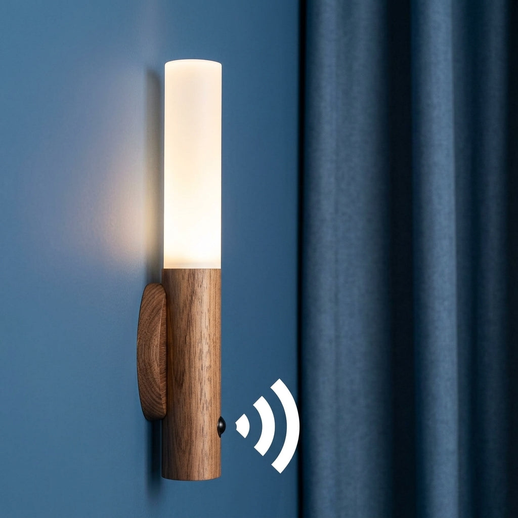Rechargeable Wooden Magnetic Motion Sensor Light