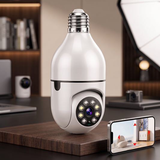 Wireless WiFi Bulb Security Camera