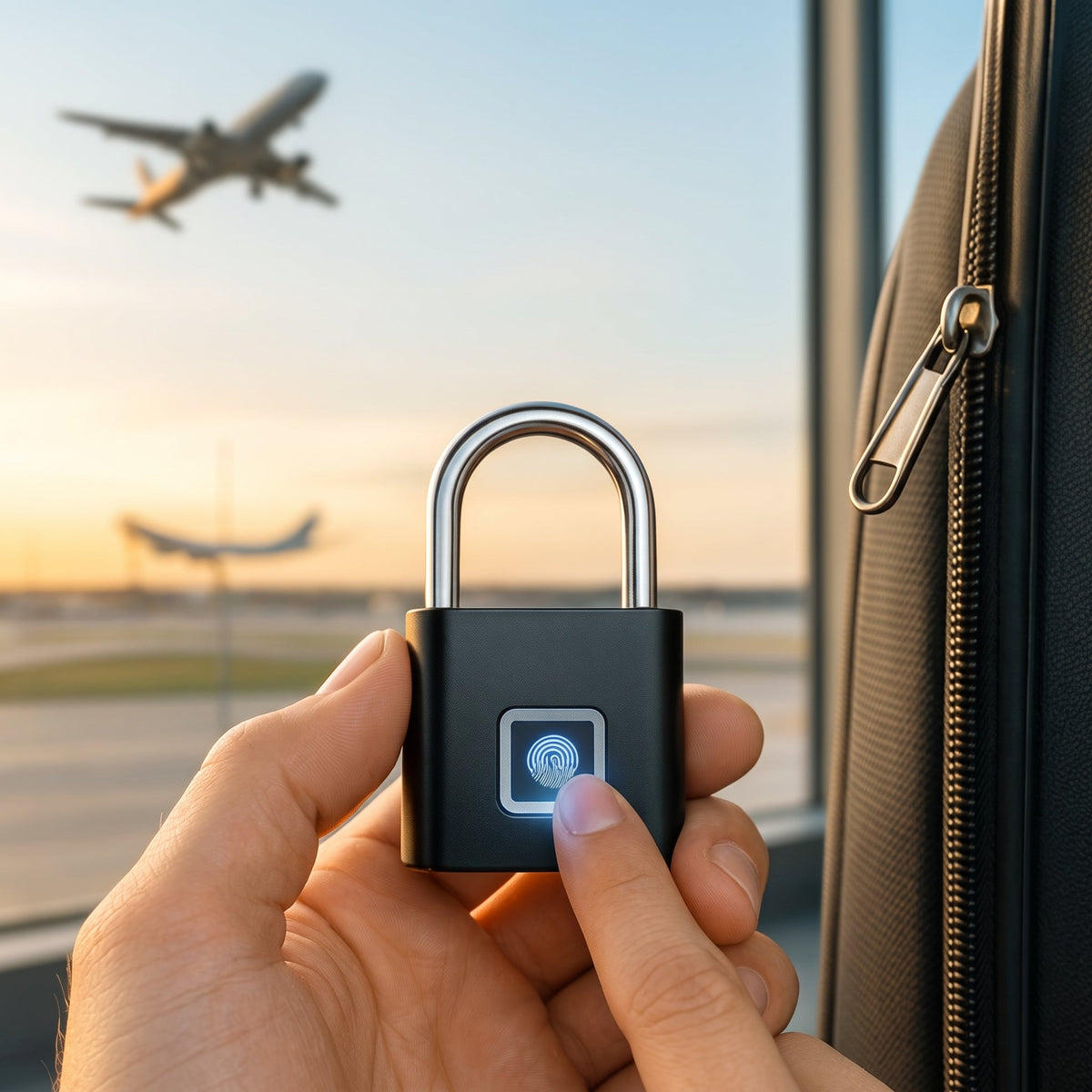 Rechargeable Smart Fingerprint Padlock