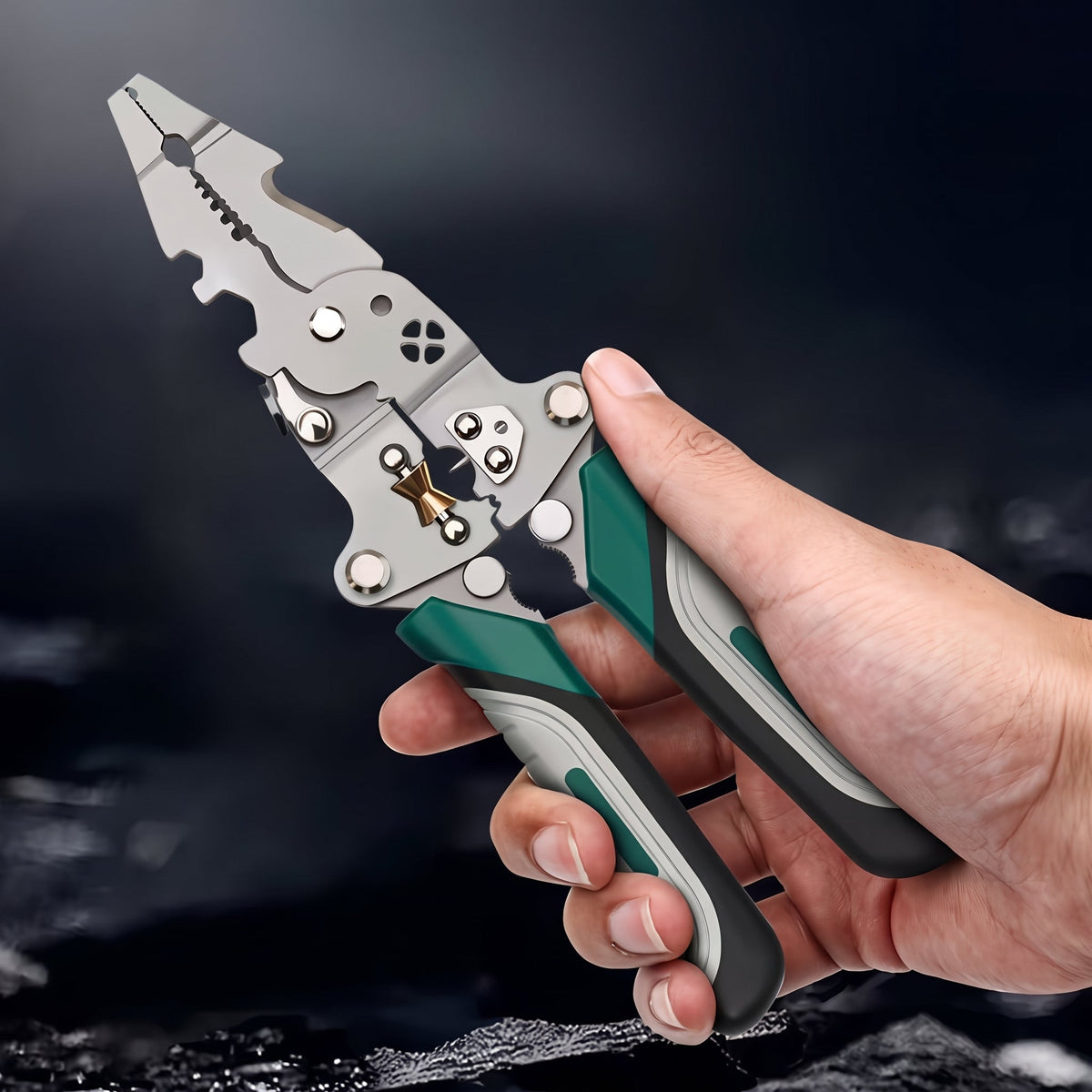 21-In-1 Multifunctional Wire Stripper Crimper Pliers