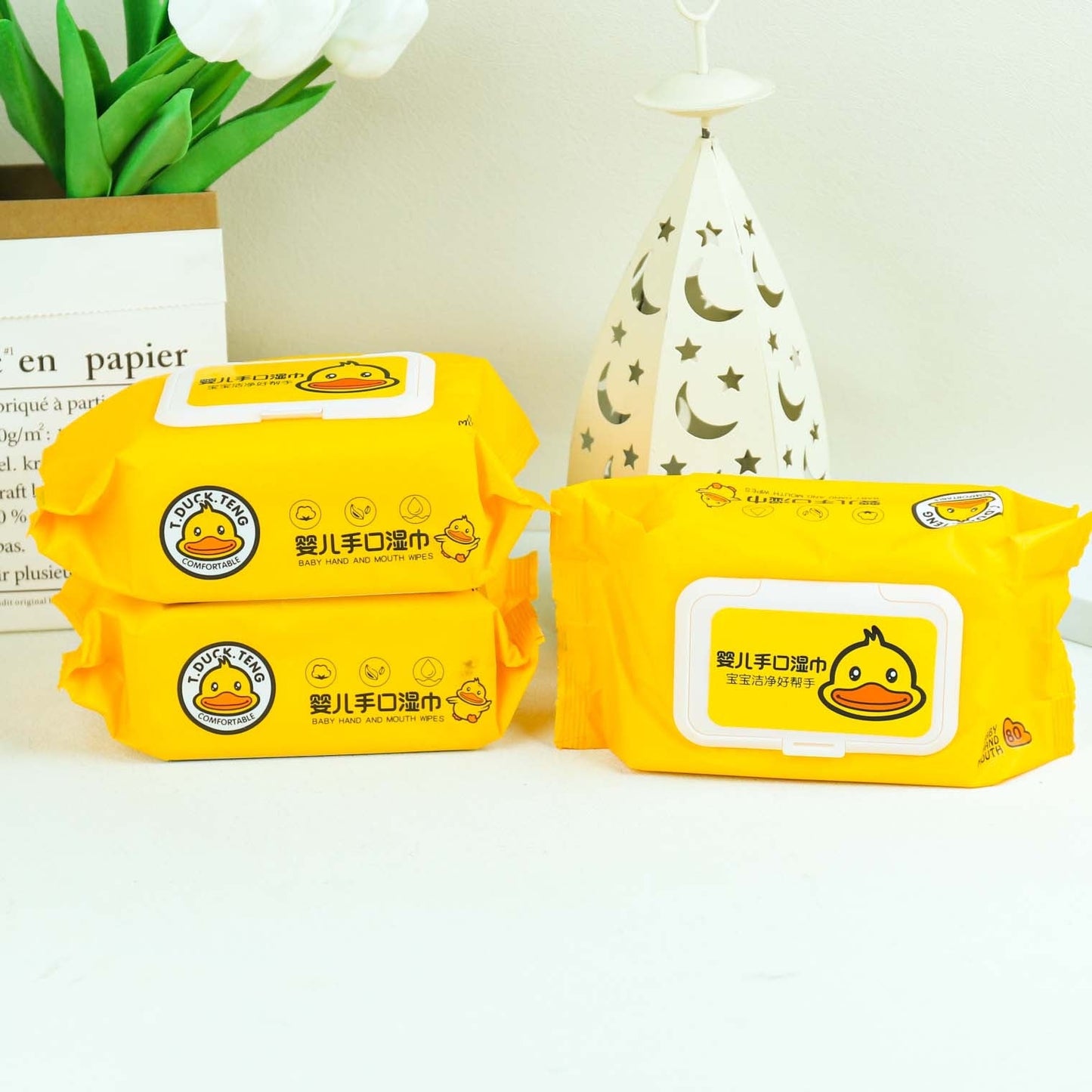 Soft Cotton Face Wet Wipes - 80pcs