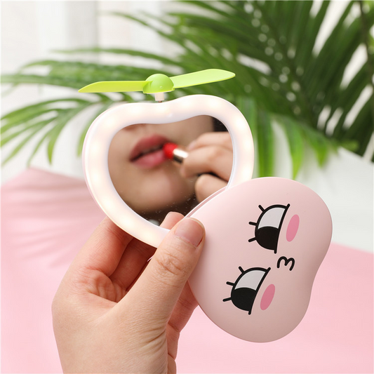 Portable Mini Rechargeable Fan Mirror