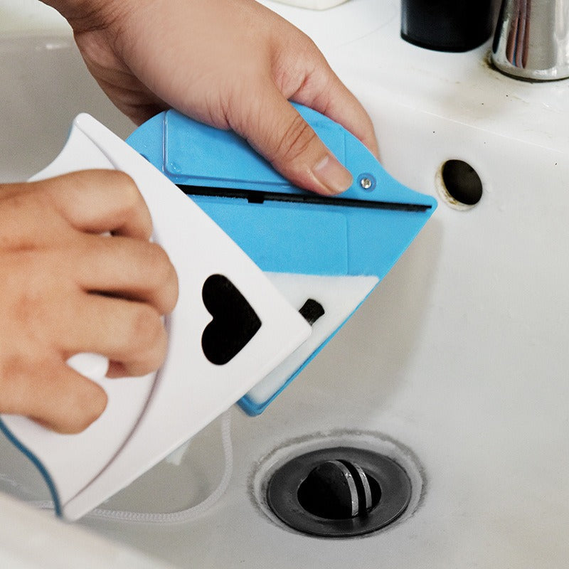 Double-Sided Magnetic Glass Cleaner Brush Wiper