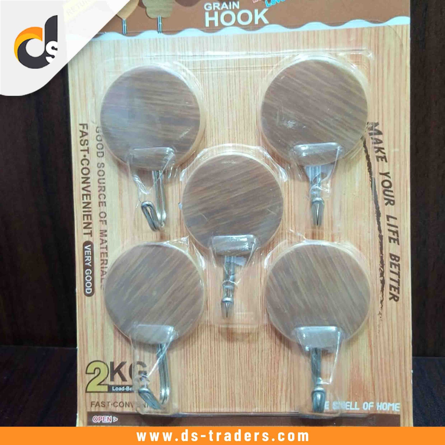 Pack Of 5 Self Adhesive Wall Hook