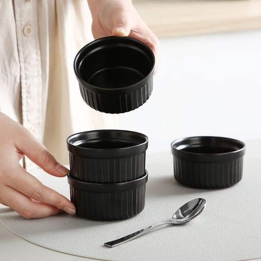 Pack of 3 Plastic Dip Sauce Bowl Set