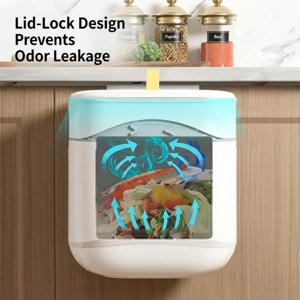 Mini Wall-Mounted Kitchen Trash Bin