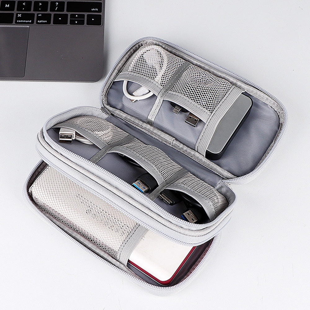Travel Storage Organizer Dual Zip Pouch Bag