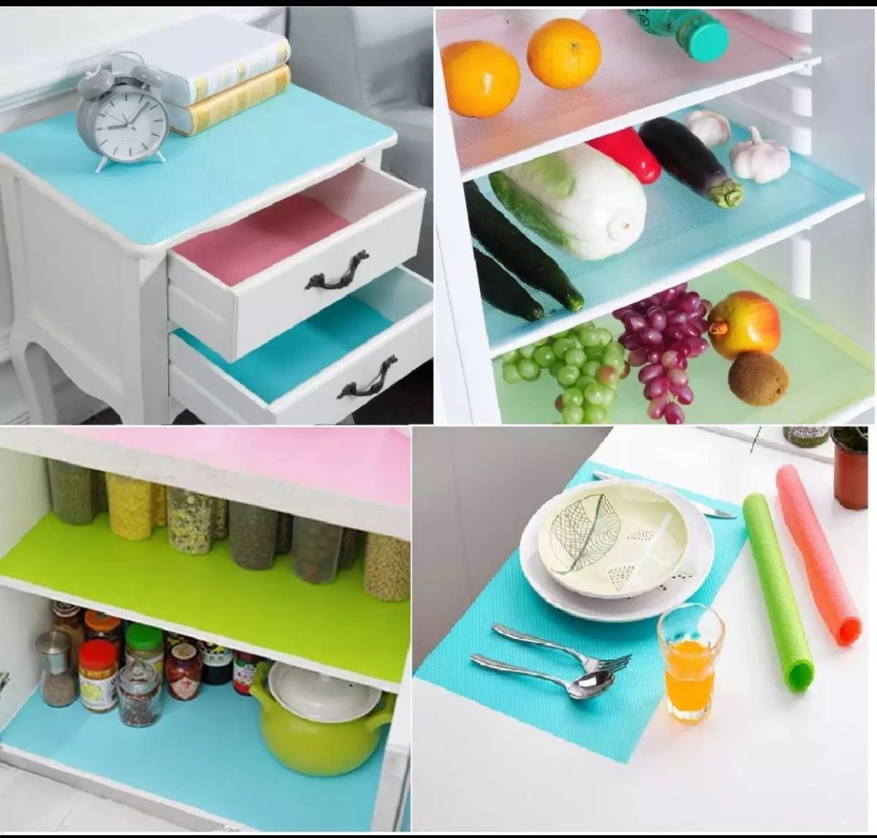 Anti-Bacterial Fridge Mat, Non-stick Roll - Duvera