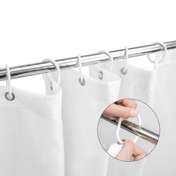 Elegant Citrus Bathroom Shower Curtain