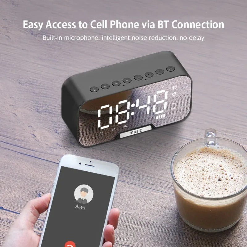 Wireless BT Speaker Digital Alarm Clock