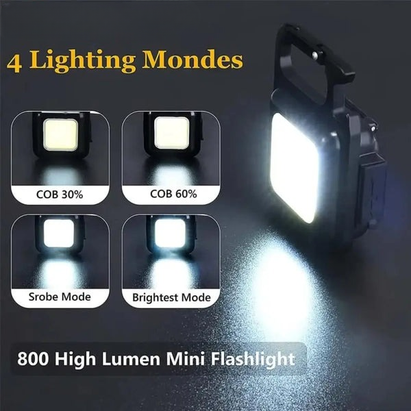 Mini COB Flashlight – High Lumen Pocket-Sized Torch