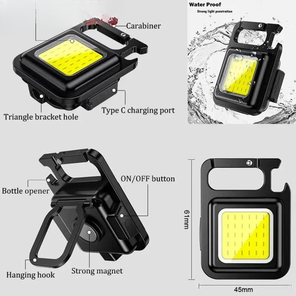 Mini COB Flashlight – High Lumen Pocket-Sized Torch