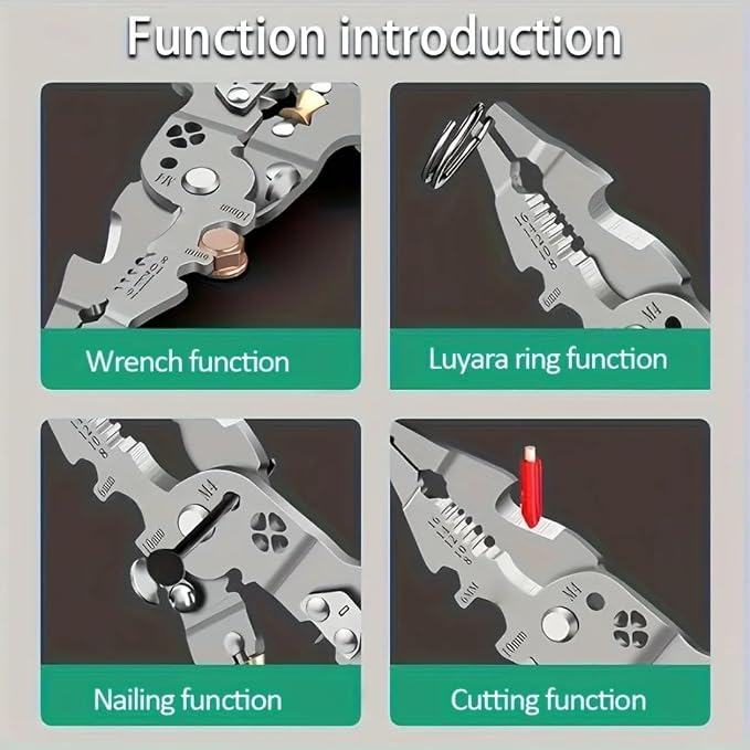 21-In-1 Multifunctional Wire Stripper Crimper Pliers
