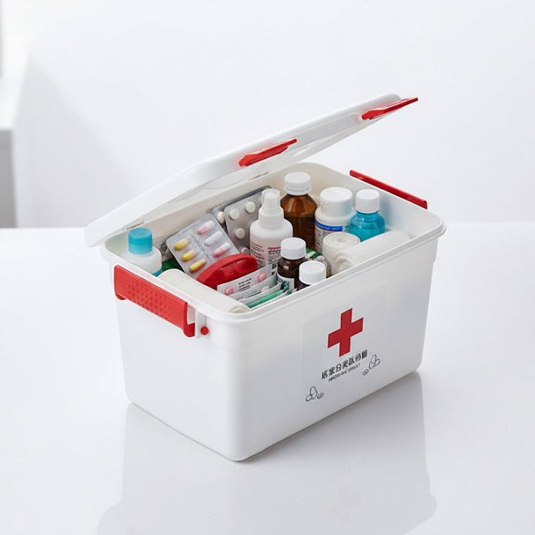 Portable Household Medicine First Aid Box