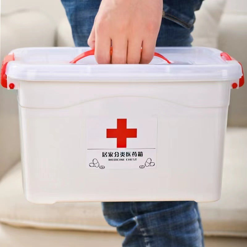 Portable Household Medicine First Aid Box