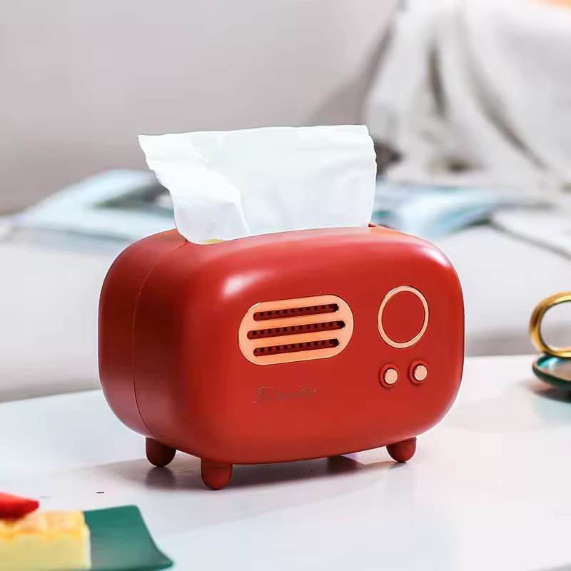 Retro Radio Model Tissue Box