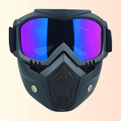 Hard Plastic Goggles Face-Mask with Dust-Mask
