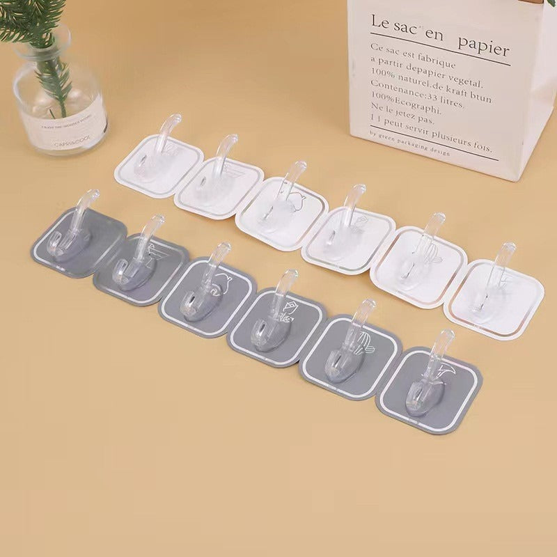 Acrylic Waterproof Self Adhesive 6 Hooks Strip