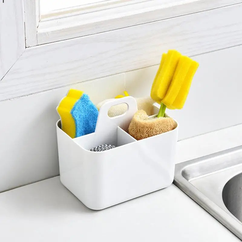 3 Compartment Makeup Organizer with Handle