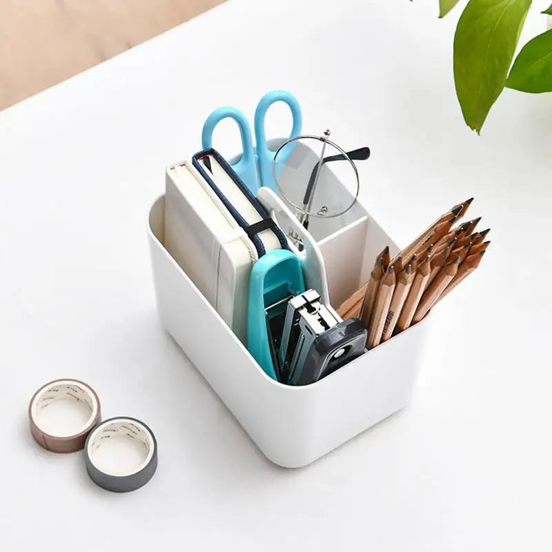 3 Compartment Makeup Organizer with Handle