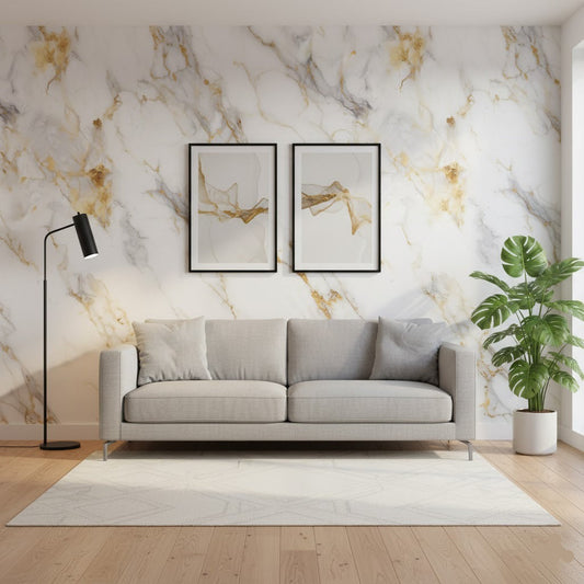 Self Adhesive Foamic Marble Sheet (120x40 Inches)