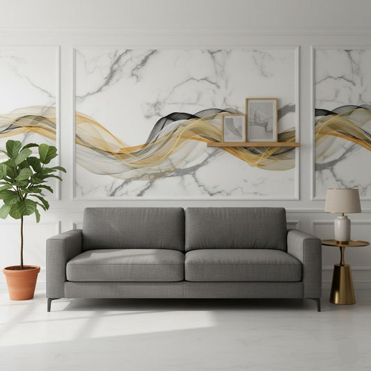 Self Adhesive Foamic Marble Sheet (120x40 Inches)