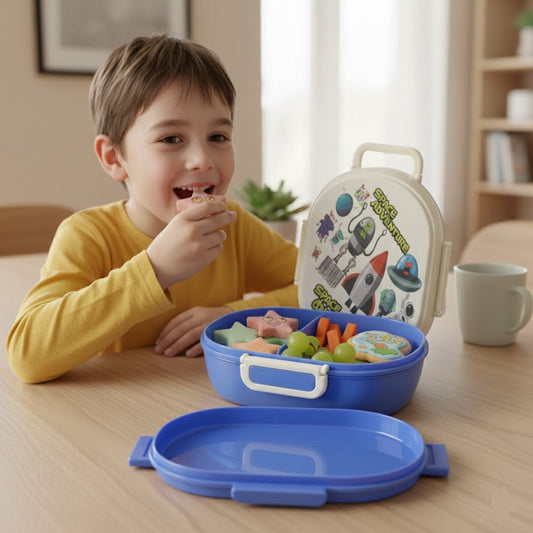 2 Layer Kids Printed Lunchbox