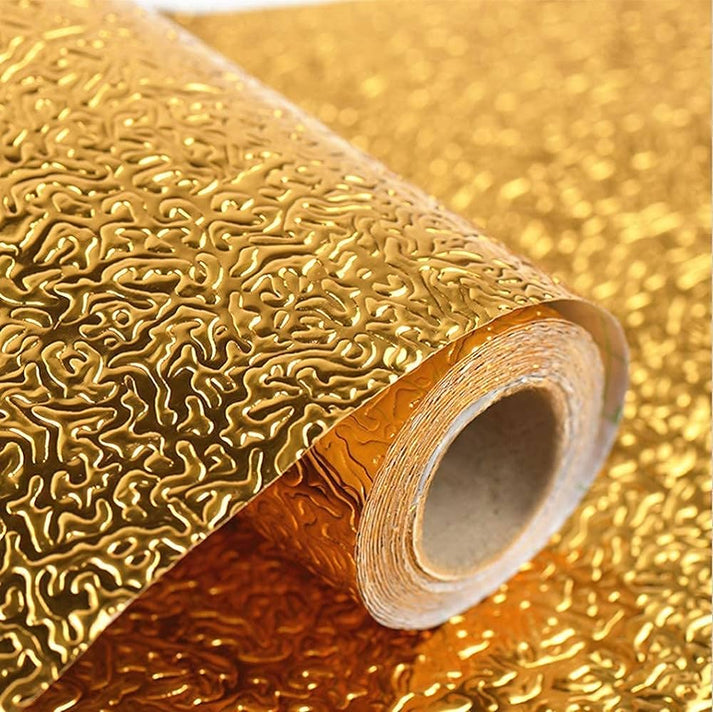 Self Adhesive Golden Texture Marble Sheet