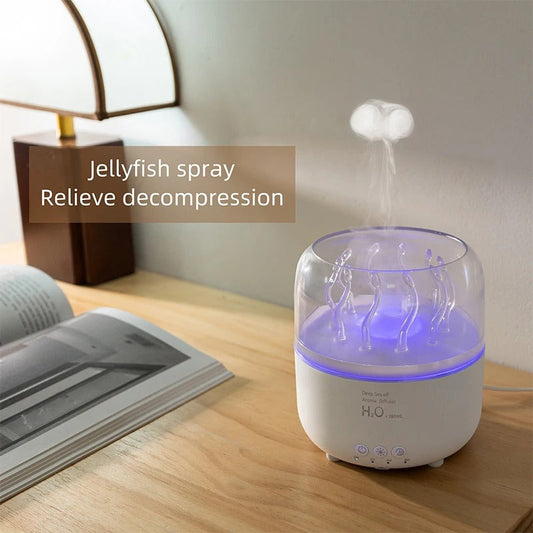 Rotating Jellyfish Aroma Diffuser Humidifier