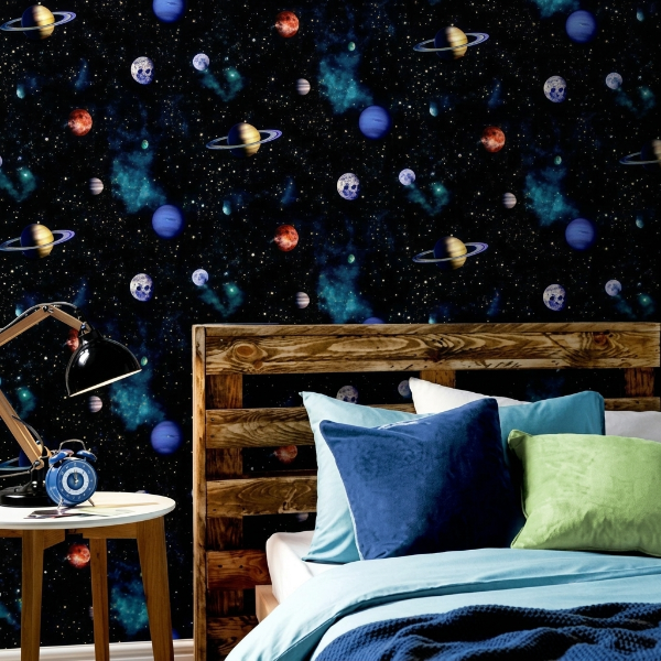 Self Adhesive Universe Galaxy Marble Sheet