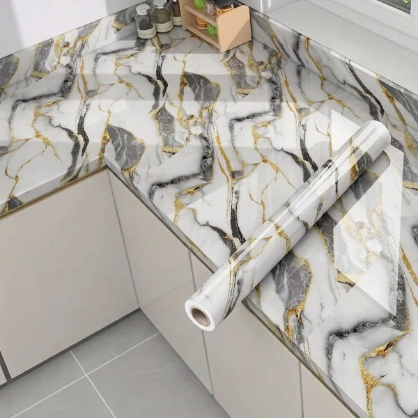 Self Adhesive Foamic Marble Sheet (120x40 Inches)