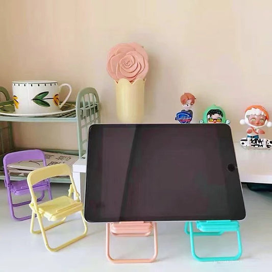 Foldable Chair Shape Mobile Phone Holder. - Duvera