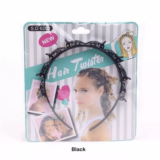 Hair Twister Headband with 8 clips - Duvera