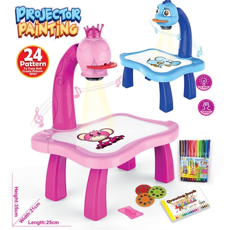 Learning Drawing and Painting Projector Table