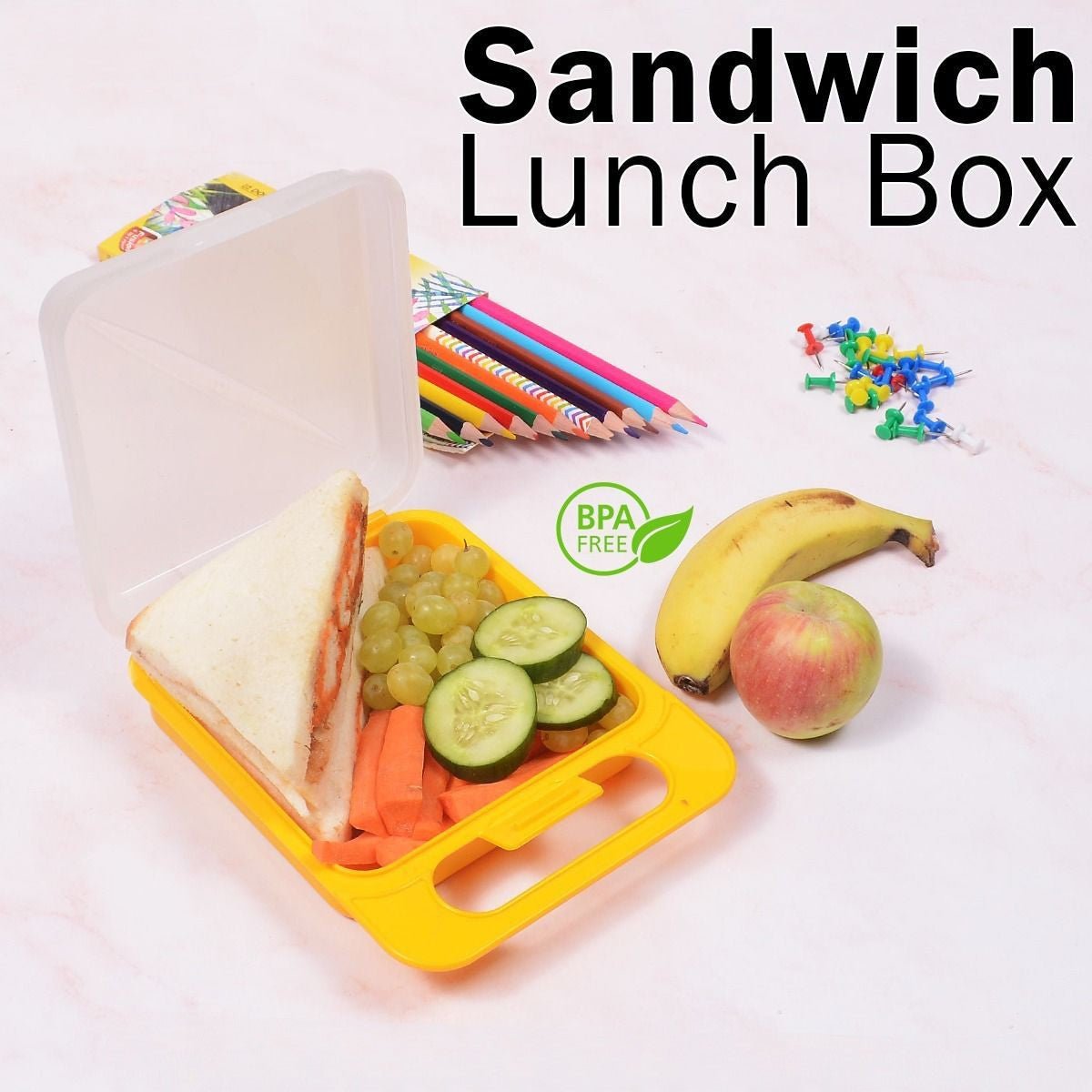 Lunch Box Set With Fork. - Duvera