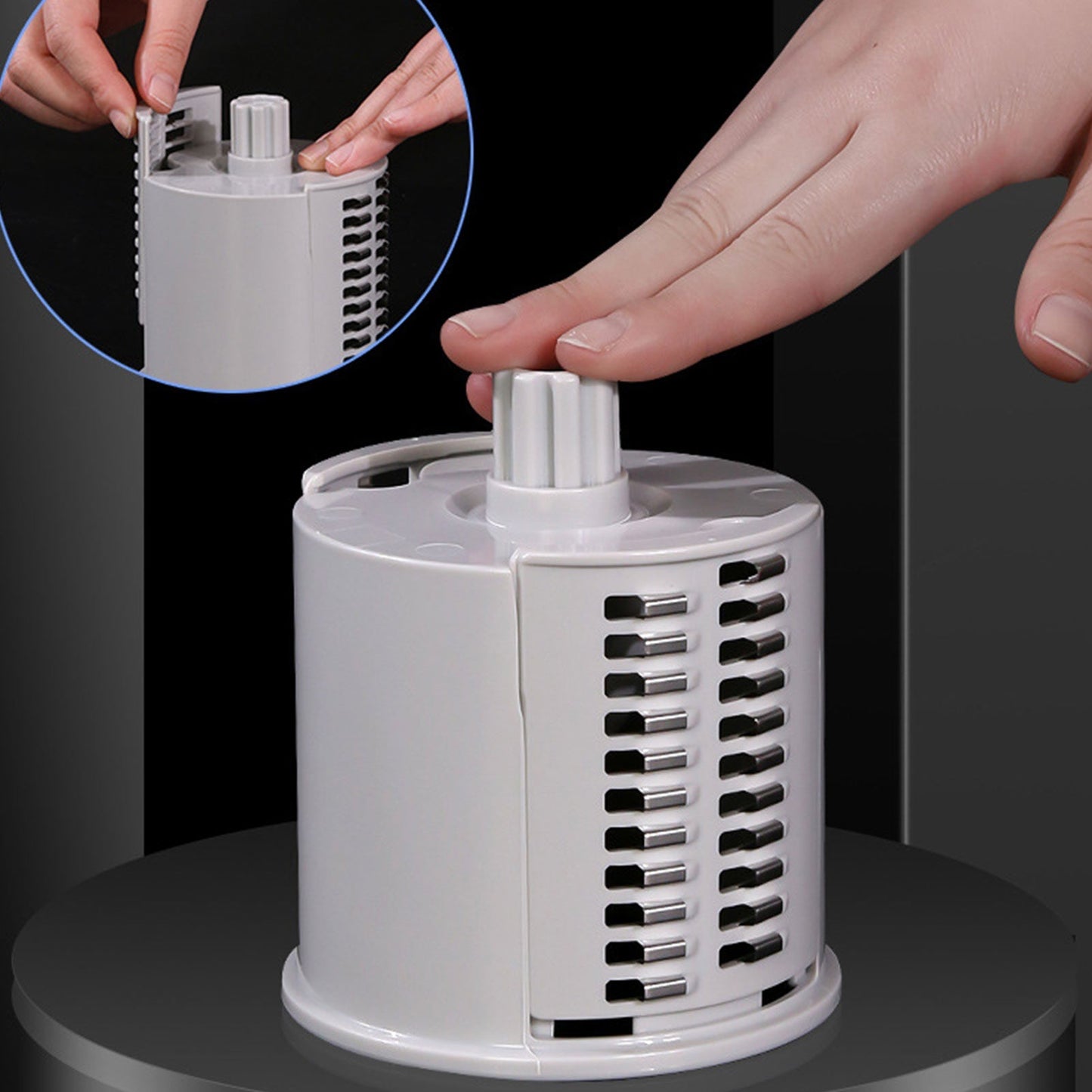 Multi-function Hand Rotary Vegetable Cutter. - Duvera