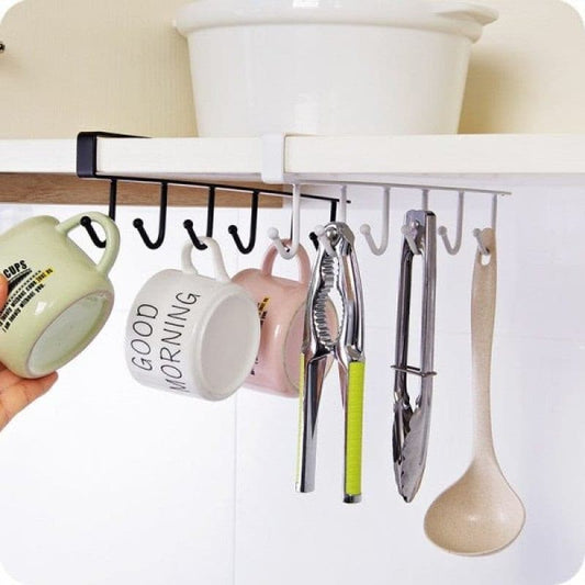 Multipurpose Iron Hanger with 6 Hooks - Duvera