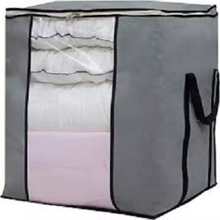 Multipurpose Storage Bag & Organizer for Clothes & Blanket | Grey - Duvera