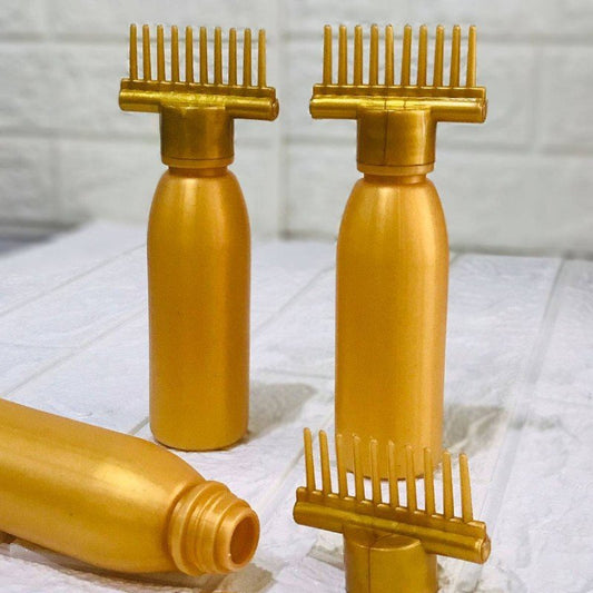 Oil Bottle With Comb Best For Dandruff Remover Anti Lice Stronger Hair. - Duvera