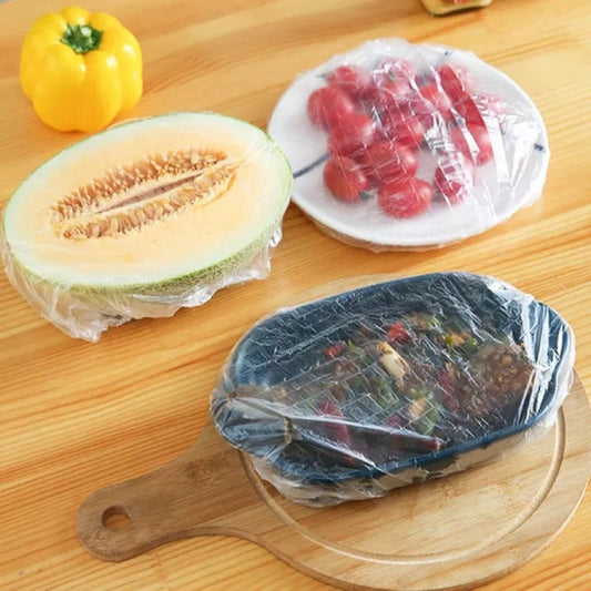 Pack of 100 - Disposable Plastic food Wrap - Duvera