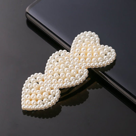 Pearl Heart Earrings - Duvera