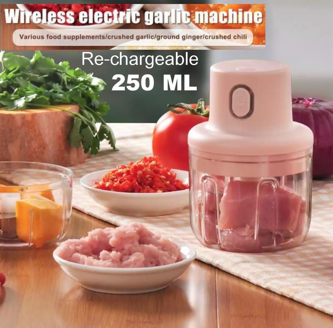 Re-chargeable Intelligent Electric Garlic Machine Garlic Cutter. - Duvera