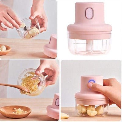 Re-chargeable Intelligent Electric Garlic Machine Garlic Cutter. - Duvera