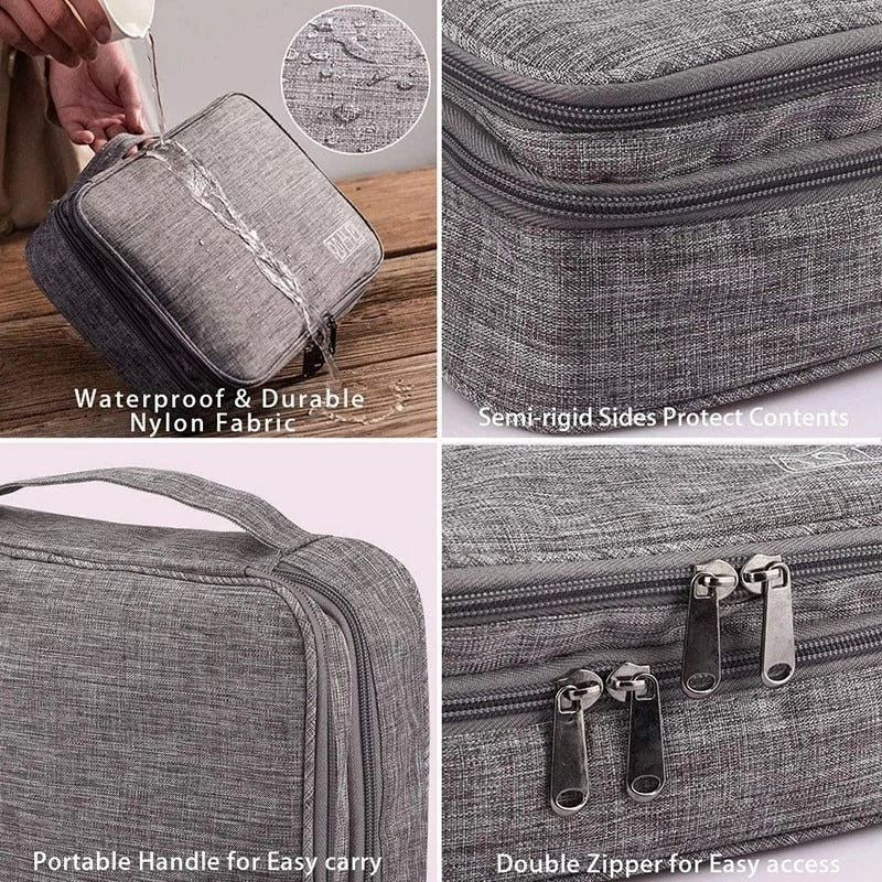 3 Layer Portable Waterproof Accessories Organzier
