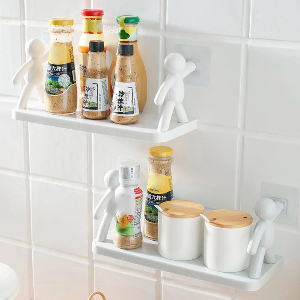 Self-adhesive Creative Kitchen Storage Wall-mounted Shelves. - Duvera